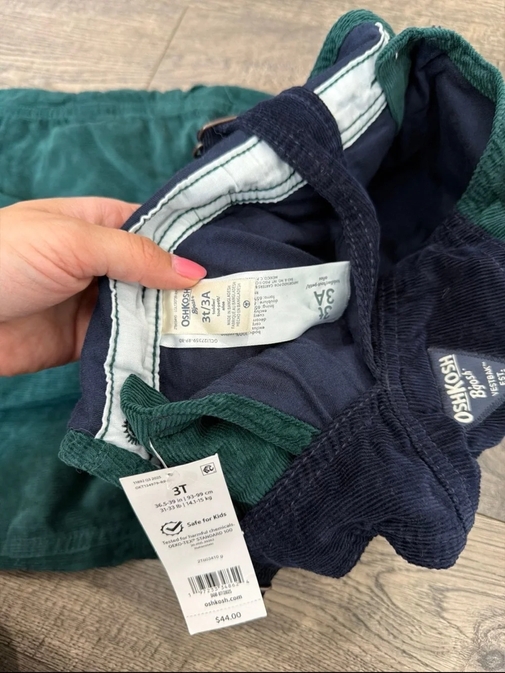 Oshkosh B’gosh corduroy overalls